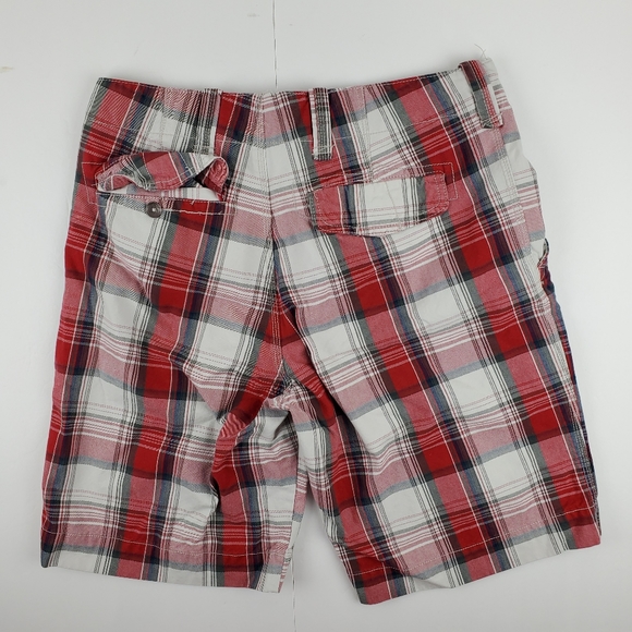 Plugged Clothing men's cotton plaid shorts size 32 - Picture 2 of 9